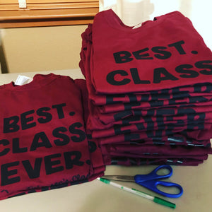 Shirts for your school and class