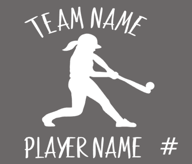 SOFTBALL WINDOW DECAL