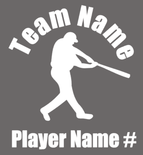 BASEBALL PLAYER WINDOW DECAL